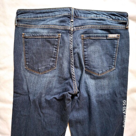 Eddie Bauer Womens Slightly Curvy Straight Leg Blue Jeans Size 12 - Picture 5 of 9